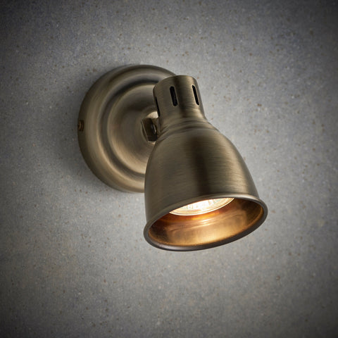 Westbury Wall Spotlight Antique Brass